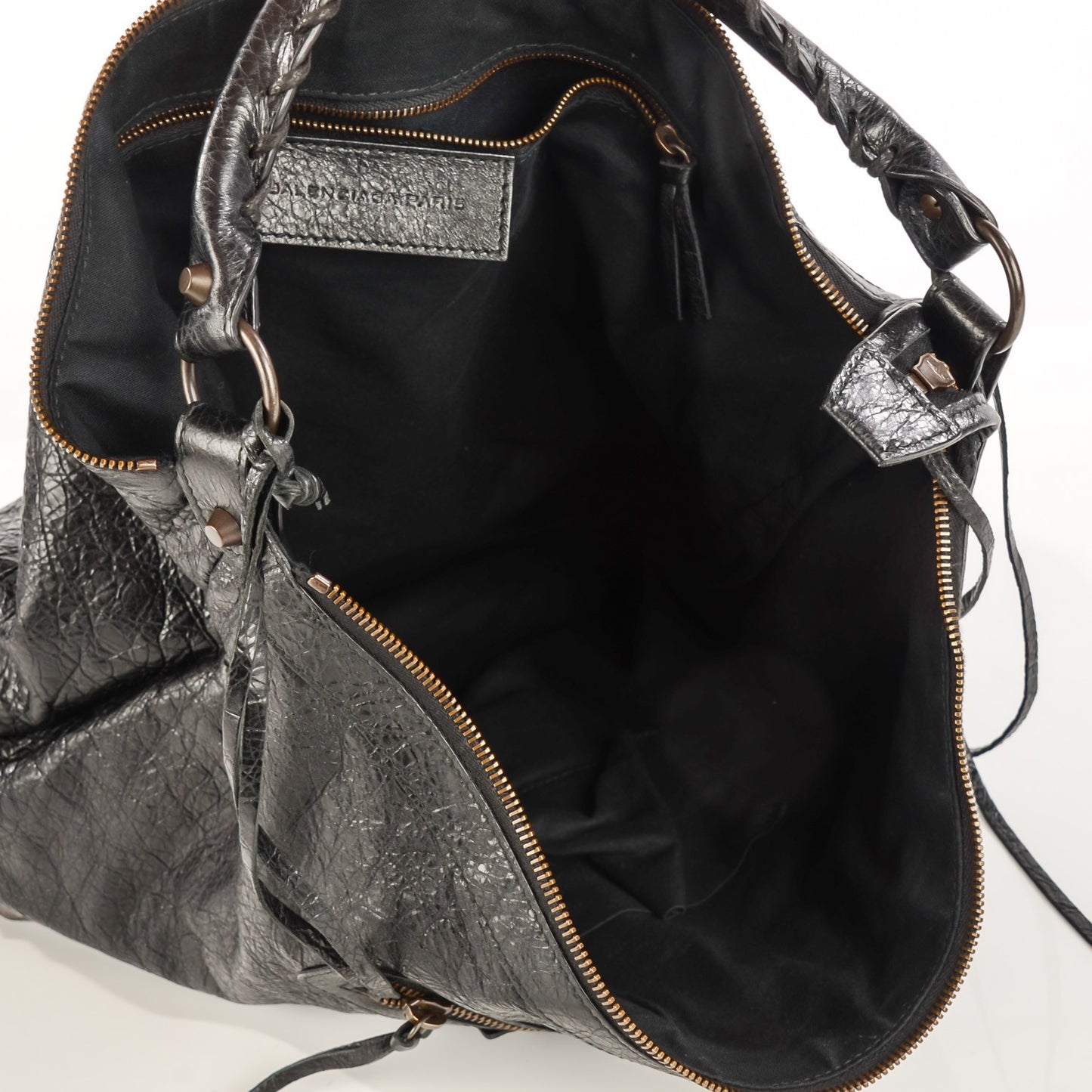 Agneau Classic Hardware Day Hobo Black