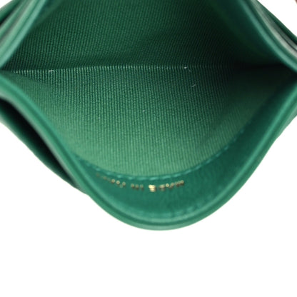 Chanel Lambskin Quilted Card Holder Green 5 of 8