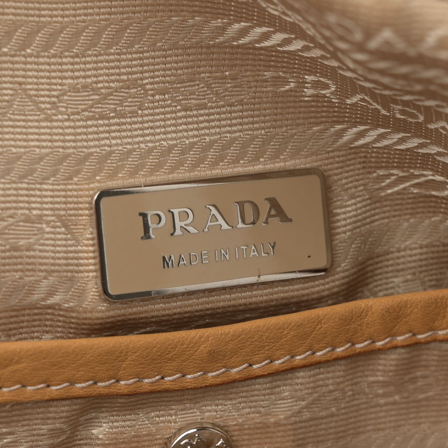Prada Vitello Daino Bowler Bag Sughero 6 of 14