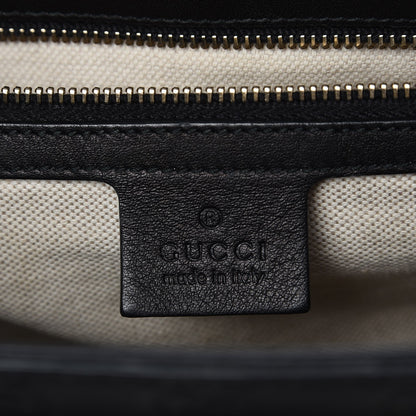 Gucci Guccissima Large Emily Chain Shoulder Bag Black 6 of 7