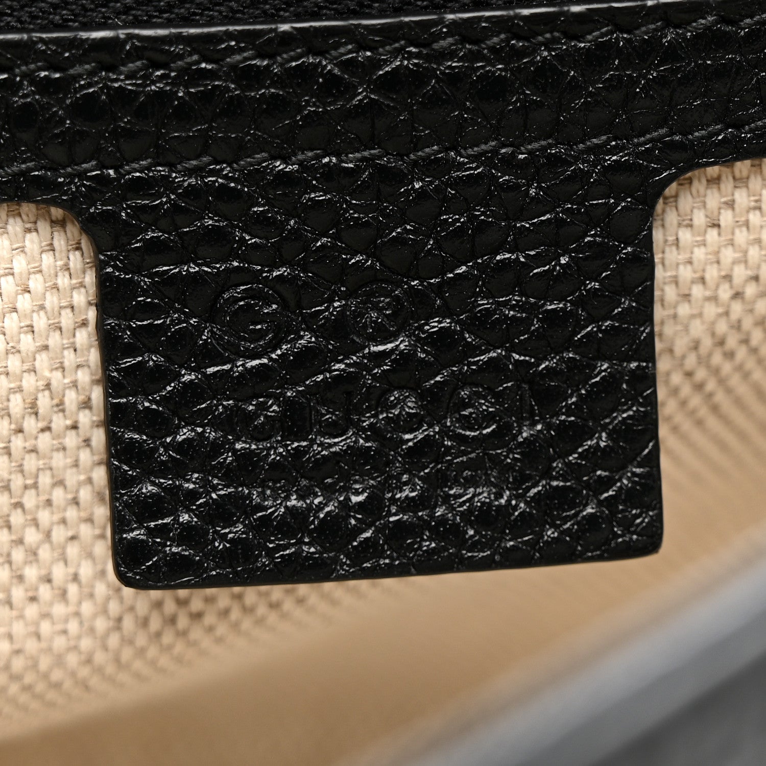 Gucci Pebbled Calfskin Medium Soho Flap Crossbody Black 6 of 10
