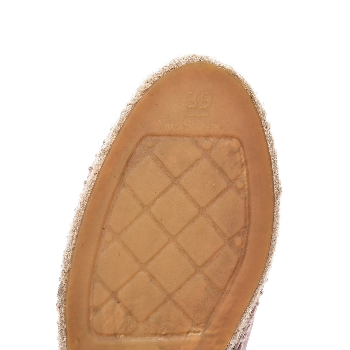Lambskin CC Espadrilles 39 Light Pink