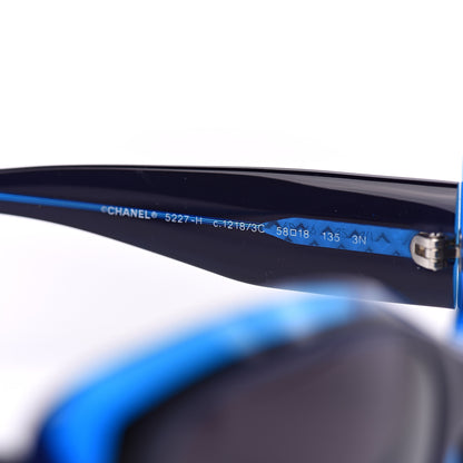 Chanel CC Sunglasses 5227 Blue 5 of 8