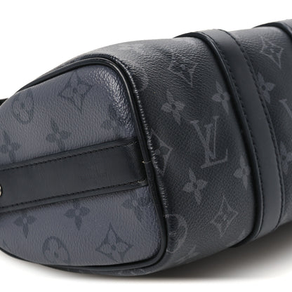 Louis Vuitton Reverse Monogram Eclipse Keepall Bandouliere 25 Black 8 of 9