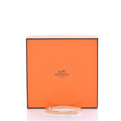 Hermes 18K Rose Gold Diamond PM H D'Ancre Bracelet SH 7 of 7