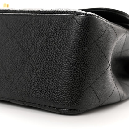 Chanel Caviar Quilted Jumbo Double Flap Black 10 of 15