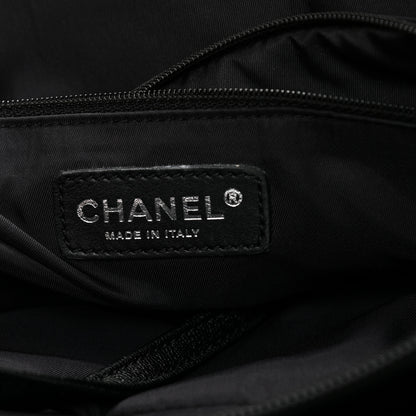 Chanel Coated Canvas Large Paris Biarritz Tote Black 6 of 14