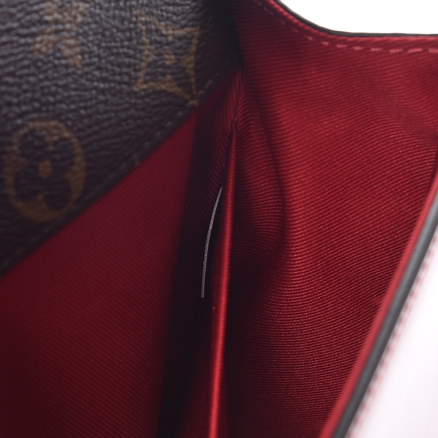 Patent Calfskin Monogram Cherrywood BB Scarlet