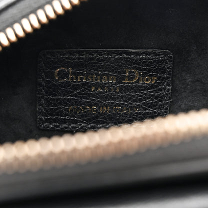 Christian Dior Goatskin Mini Saddle Shoulder Strap Pouch Black 7 of 9