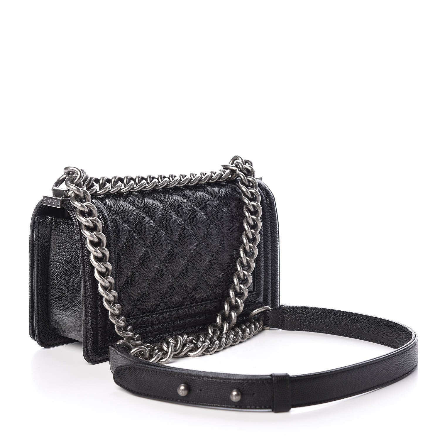 Chanel Caviar Quilted Small Boy Flap Black 3 of 11