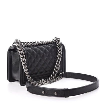 Chanel Caviar Quilted Small Boy Flap Black 3 of 11