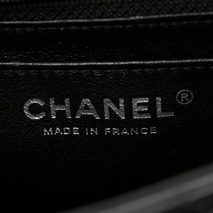 Chanel Patent Calfskin Quilted Mini Rectangular Flap So Black 6 of 10