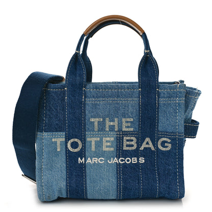 Marc Jacobs Denim Canvas Small Tote Bag Blue 1 of 10