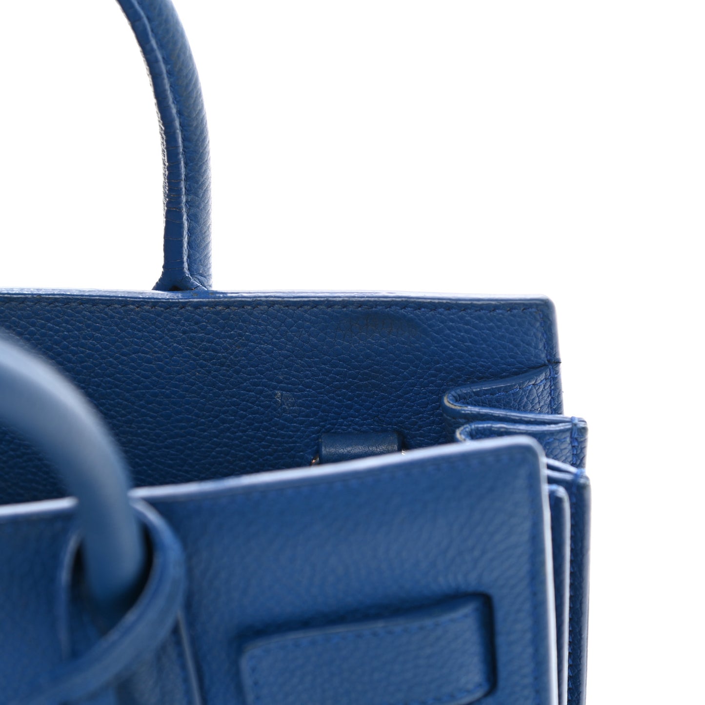 Grained Calfskin Nano Sac De Jour Royal Blue