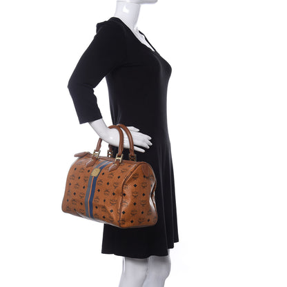 MCM Visetos Dog Bone Boston Bag Cognac 2 of 14