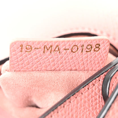 Christian Dior Grained Calfskin Mini Saddle Bag Pink 7 of 10