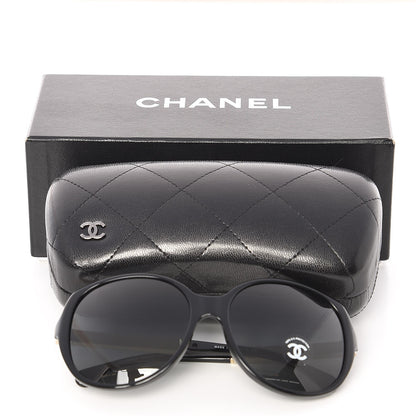 Chanel Quilted CC Sunglasses 5232 Black White 8 of 8