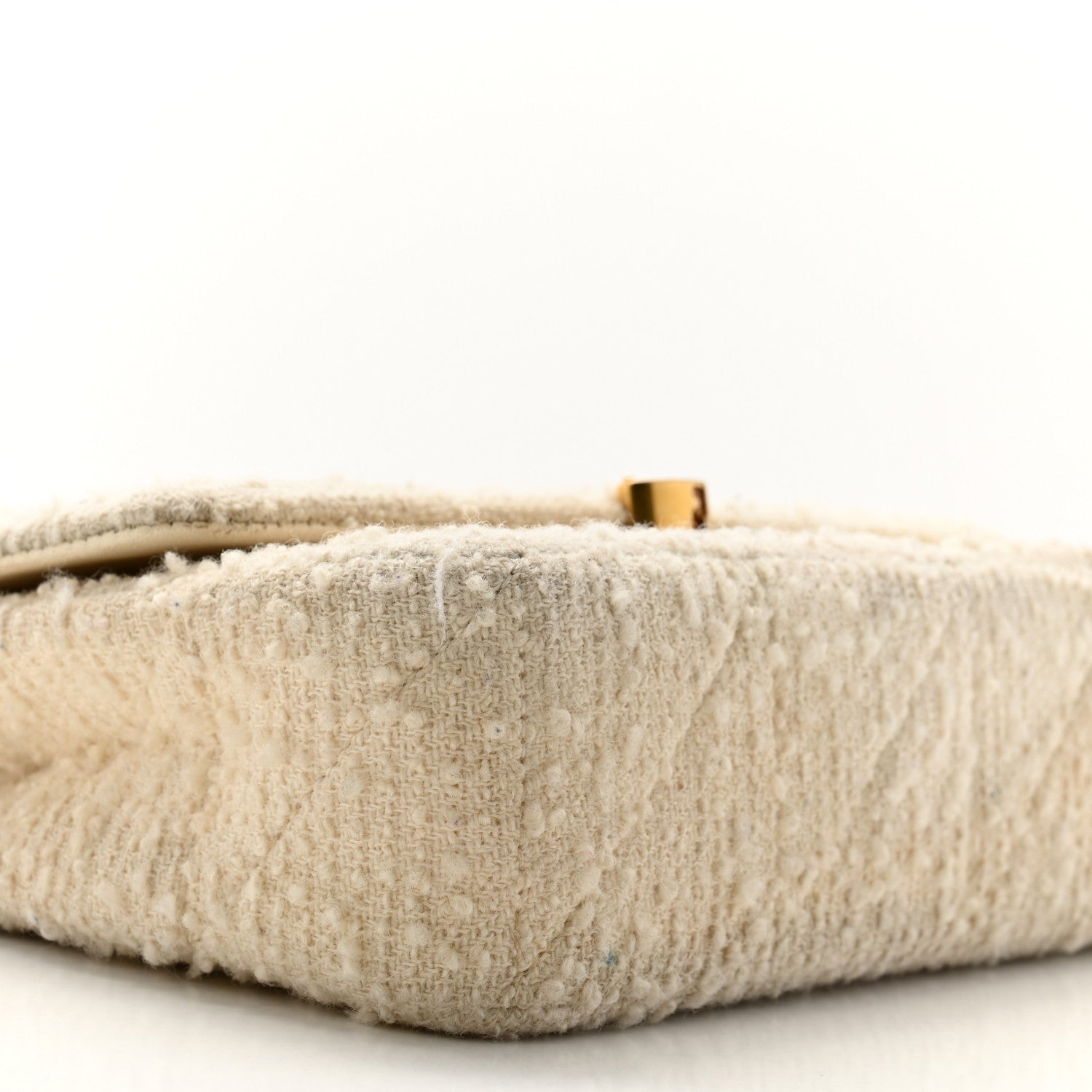 Saint Laurent Boucle Tweed Patchwork Monogram Medium Jamie Baguette Craie 9 of 13