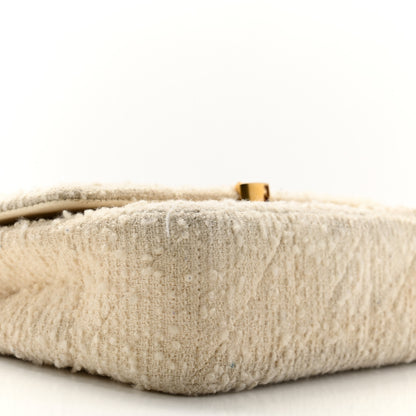 Saint Laurent Boucle Tweed Patchwork Monogram Medium Jamie Baguette Craie 9 of 13