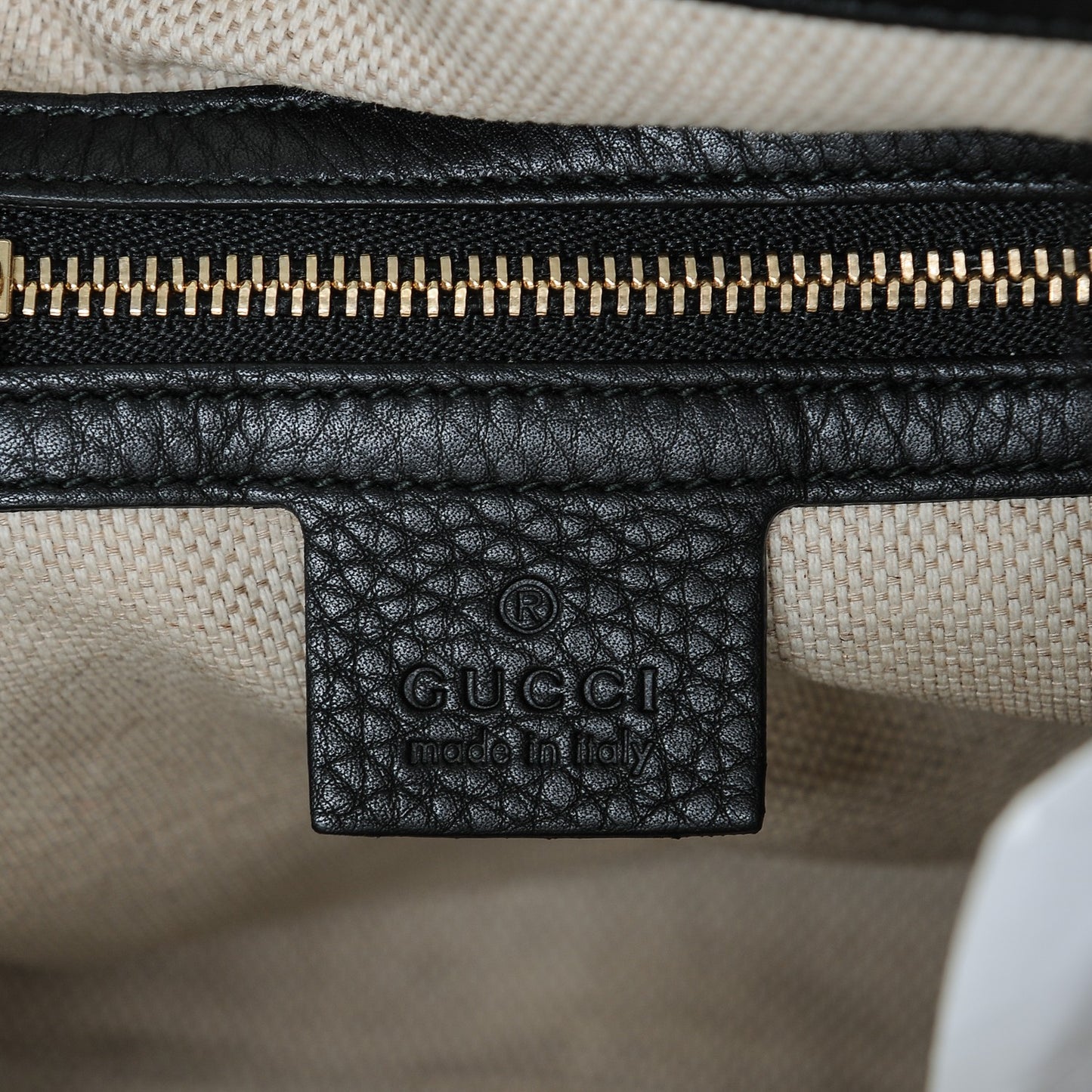 Pebbled Calfskin Small Soho Shoulder Bag Black