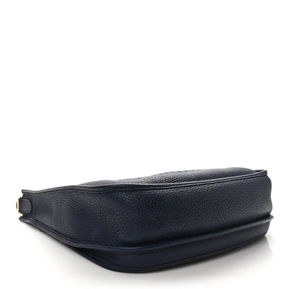 Hermes Taurillon Clemence Evelyne III GM Bleu Nuit 3 of 10