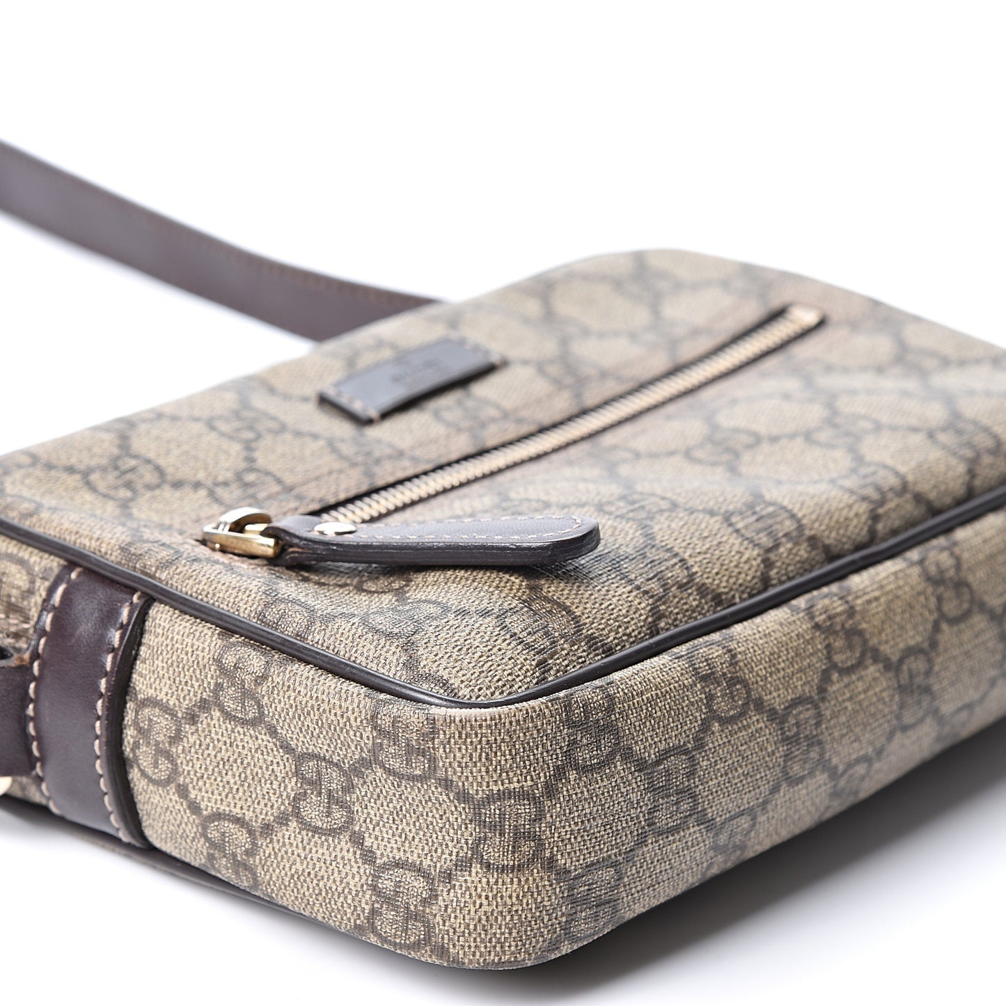 GG Plus Monogram Small Shoulder Bag Dark Brown