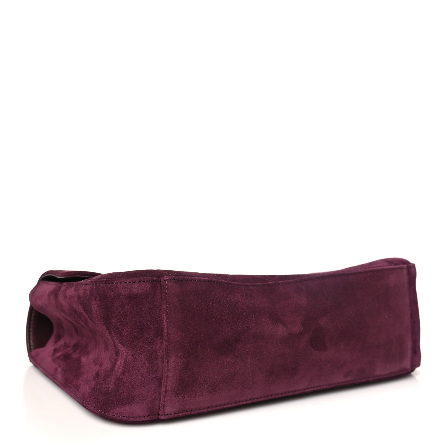 Chanel Suede Calfskin Small Souplissimo Maxi Flap Burgundy 4 of 11