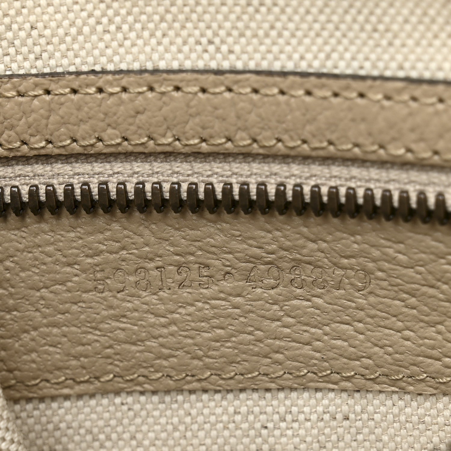 Gucci GG Supreme Monogram Textured Dollar Calfskin Web Small Ophidia Half Moon Hobo Beige Mystic White Oatmeal 7 of 11
