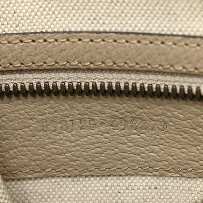 Gucci GG Supreme Monogram Textured Dollar Calfskin Web Small Ophidia Half Moon Hobo Beige Mystic White Oatmeal 7 of 11