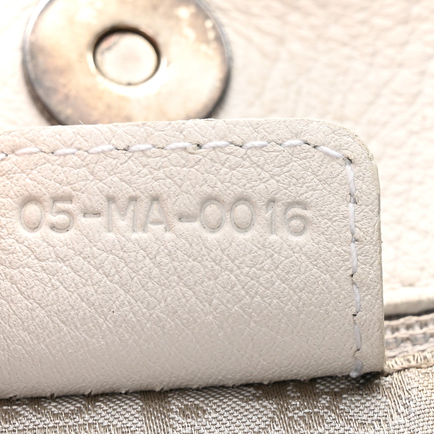 Christian Dior Calfskin Braided Gaucho Double Saddle Bag White 7 of 21