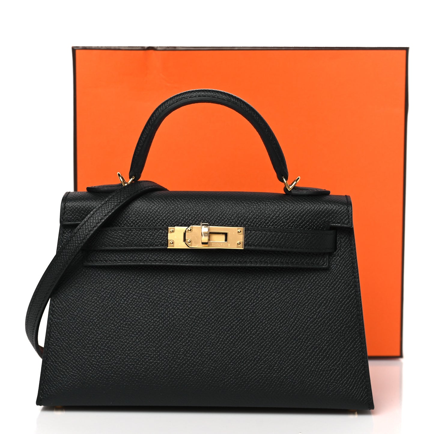 Epsom Mini Kelly Sellier 20 Black