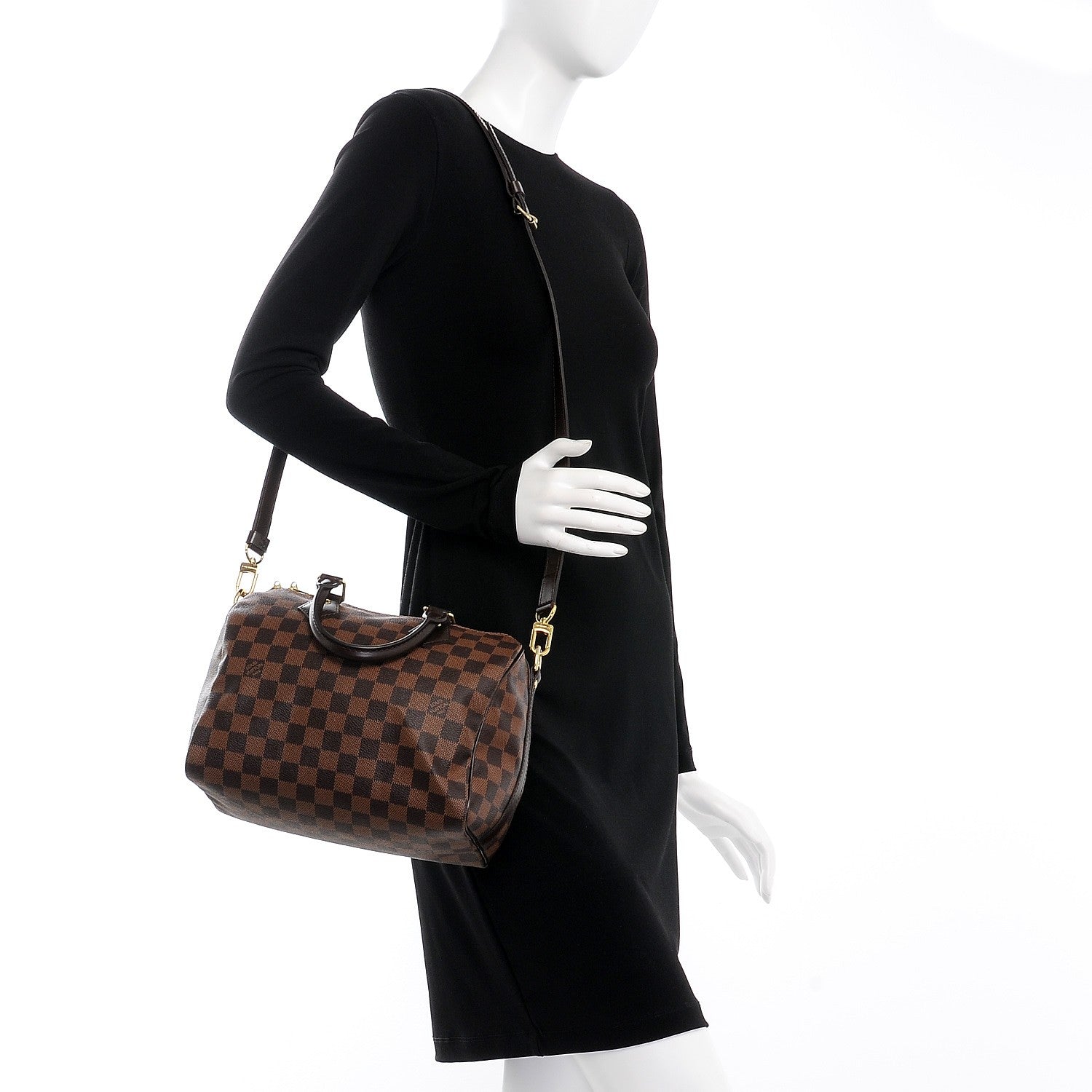 Louis Vuitton Damier Ebene Speedy Bandouliere 25 2 of 10