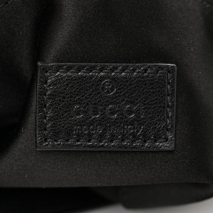 Gucci Jacquard Black Denim GG Monogram Horsebit Slim Small Shoulder Bag Black Grey 6 of 9