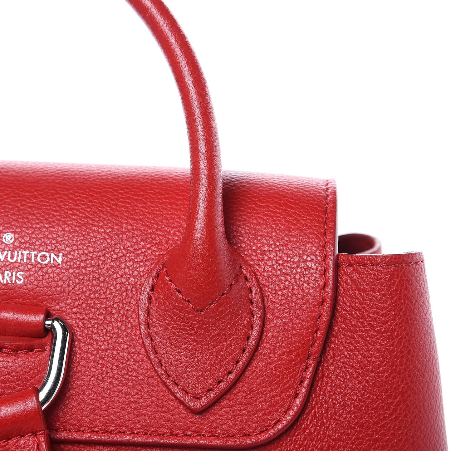 Soft Calfskin Lockme Backpack Rubis