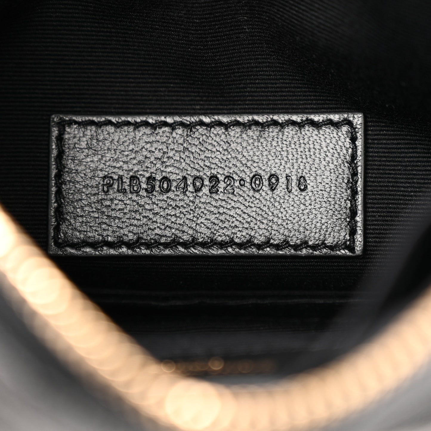 Grain De Poudre Chevron Monogram Bill Pouch Black