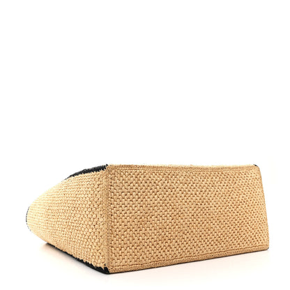 Loewe Raffia Large Paula's Ibiza Logo Tote Natural Tan 4 of 11