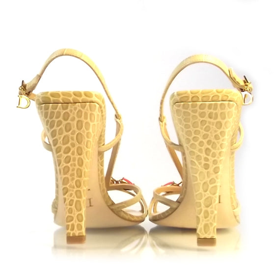 Leather Piedra Sandals 39 Beige