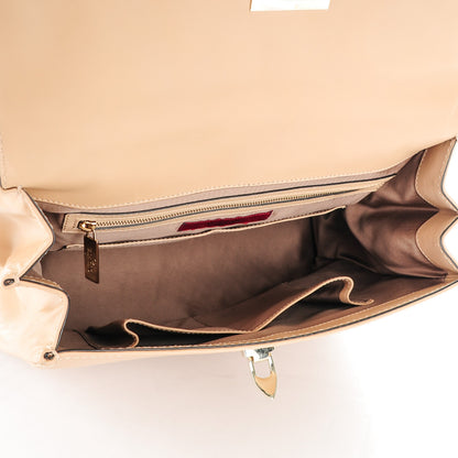 Valentino Garavani Vitello Large Rockstud Flap Satchel Poudre 5 of 8