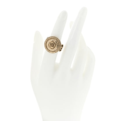 Chanel CC Camellia Ring 5 Gold 2 of 6