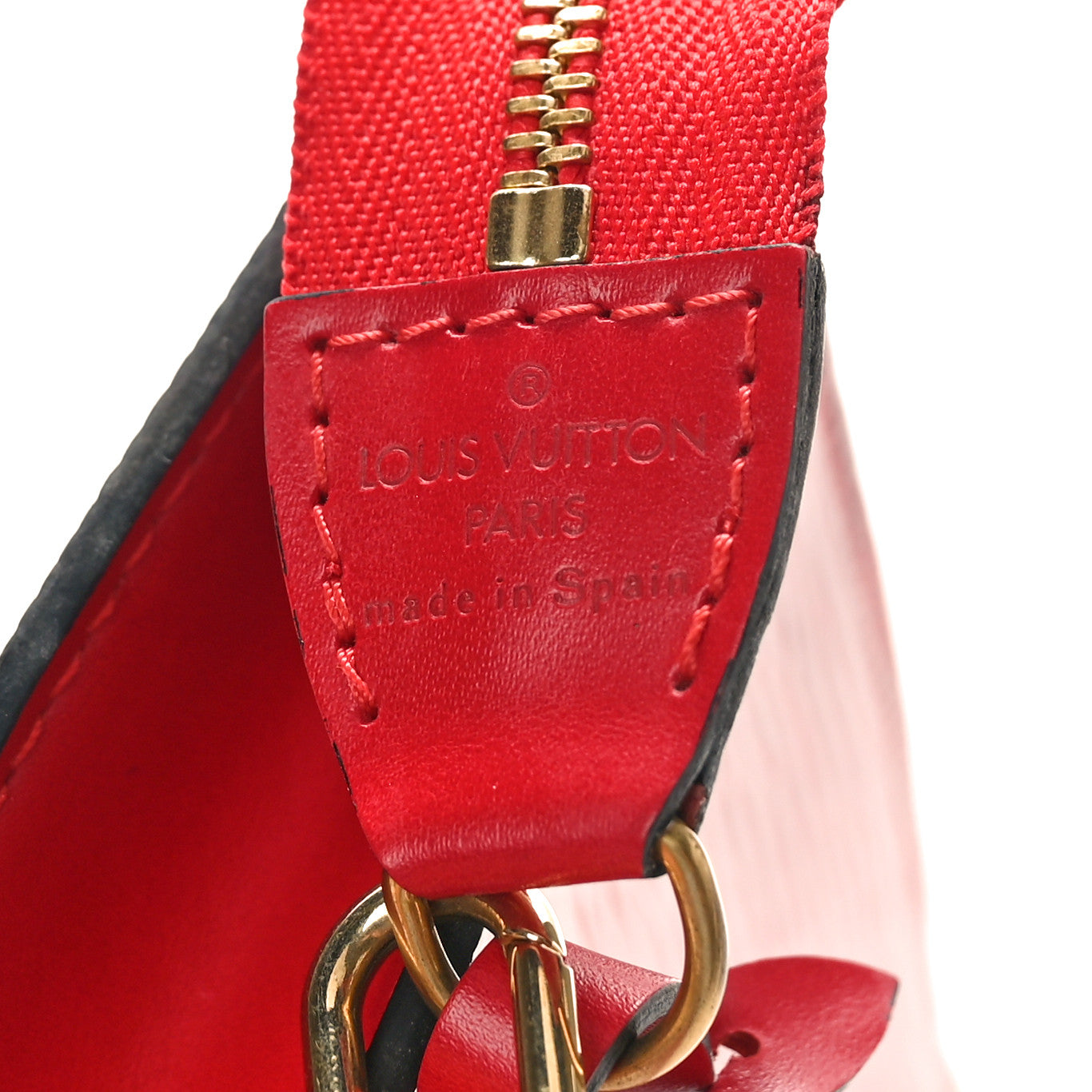 Epi Pochette Accessories 21 Castillan Red