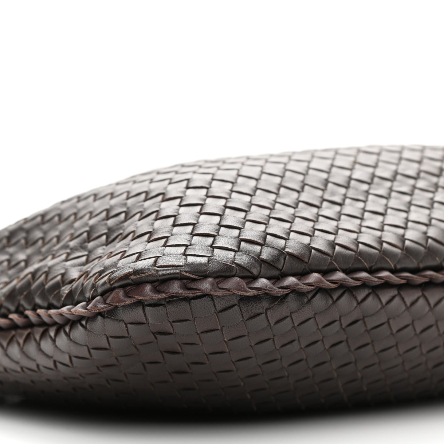 Nappa Intrecciato Large Veneta Hobo Ebano