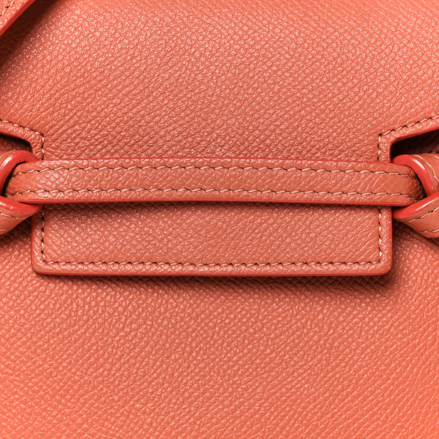 Grained Calfskin Nano Belt Bag Terracotta