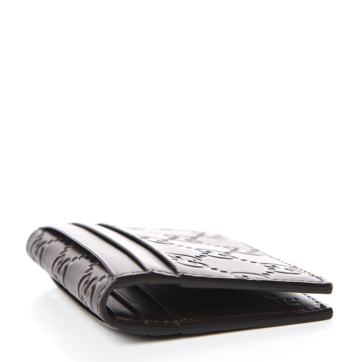 Gucci Guccissima Card Case Brown 4 of 8