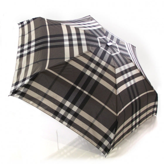Burberry Compact Check Umbrella Grey 1 of 5