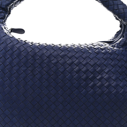 Bottega Veneta Nappa Intrecciato Large Veneta Hobo Baltic Blue 8 of 11