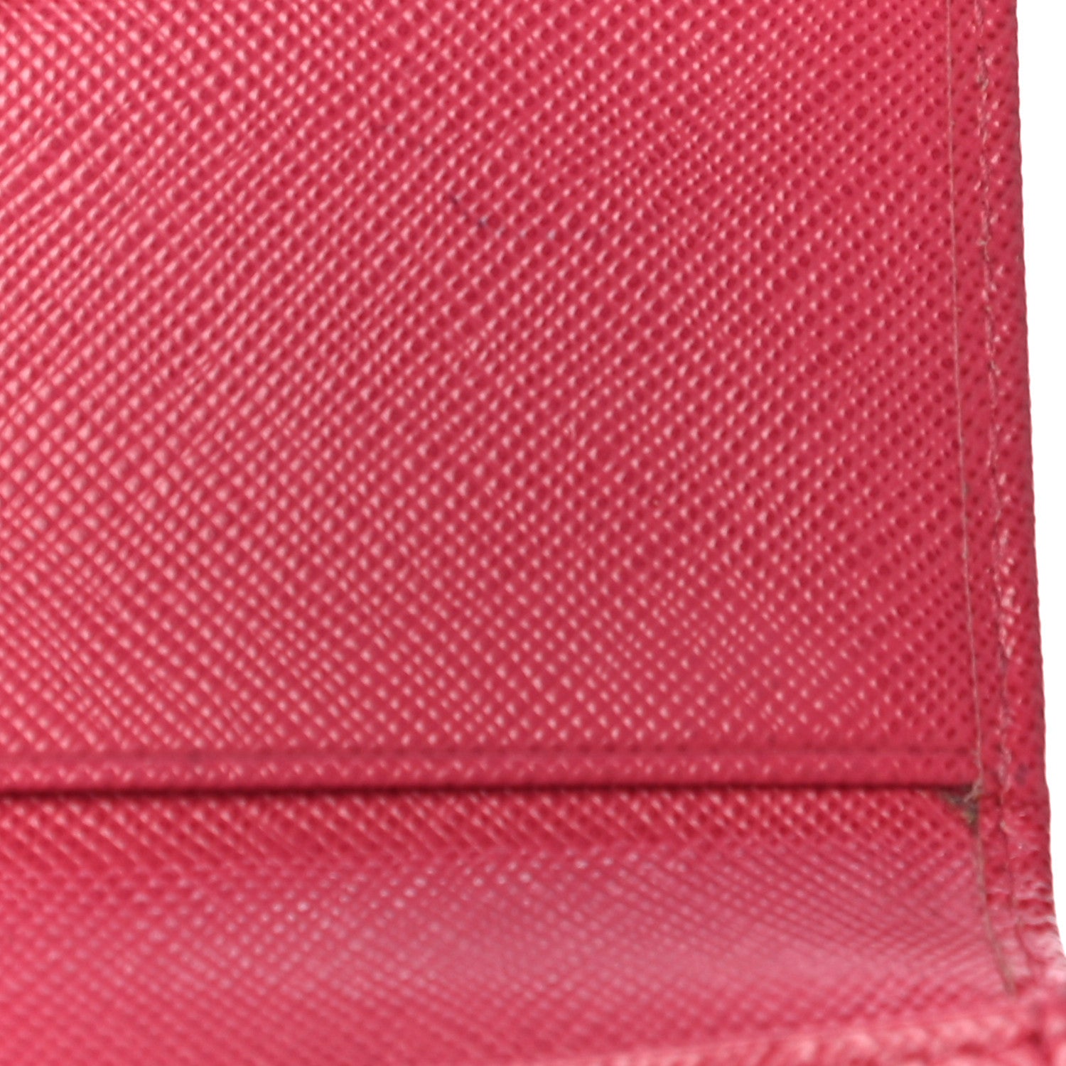 Prada Saffiano Metal Bi-Fold Card Holder Wallet Peonia 17 of 19