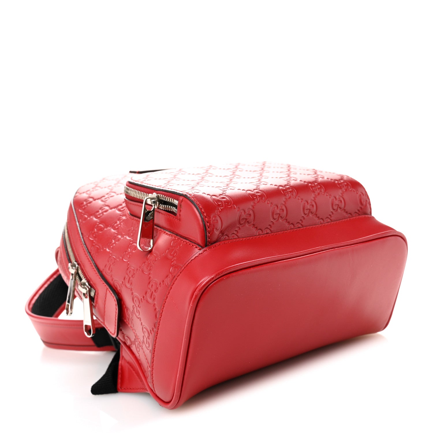 Gucci Guccissima Signature Small Day Backpack Hibiscus Red 1783812