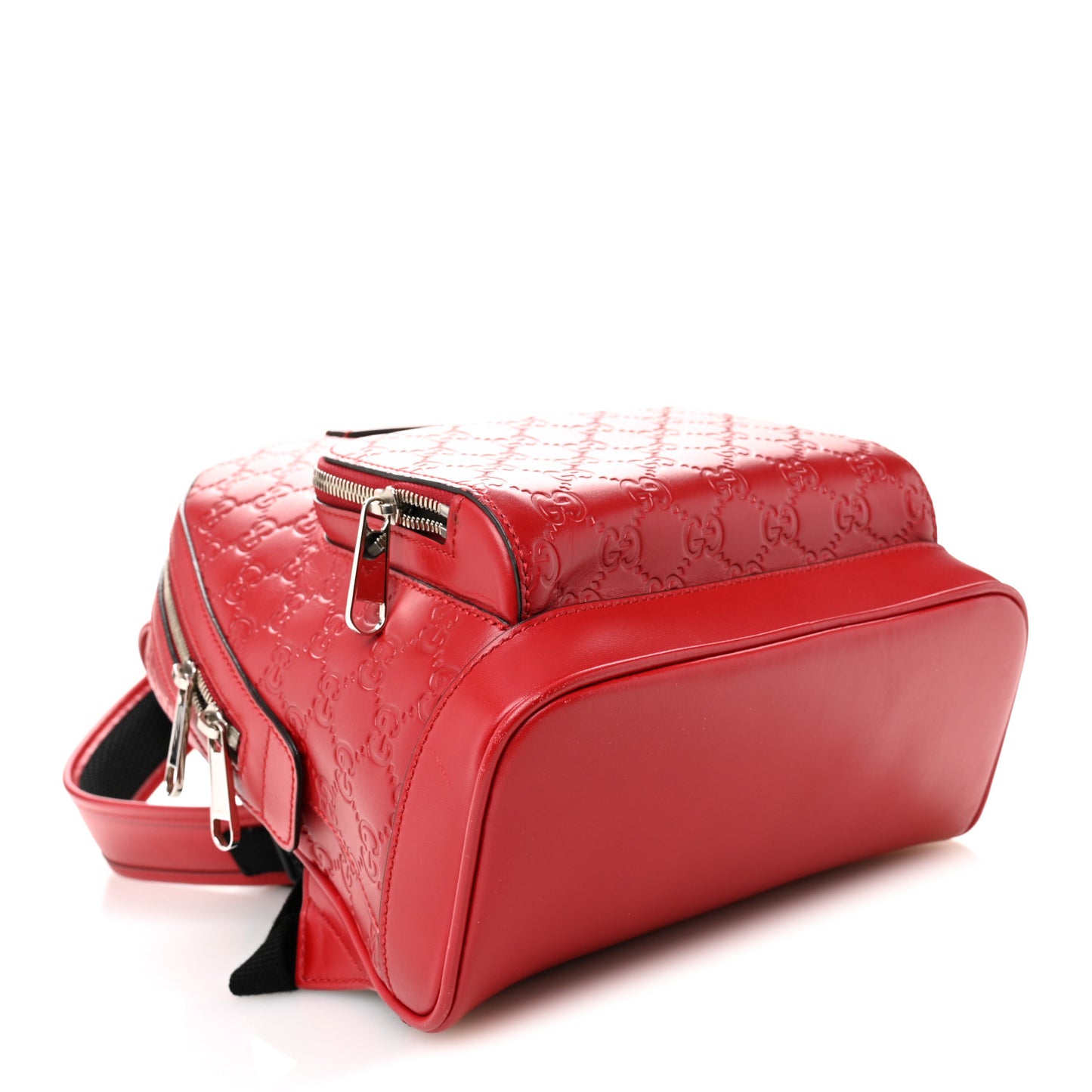 Guccissima Signature Small Day Backpack Hibiscus Red
