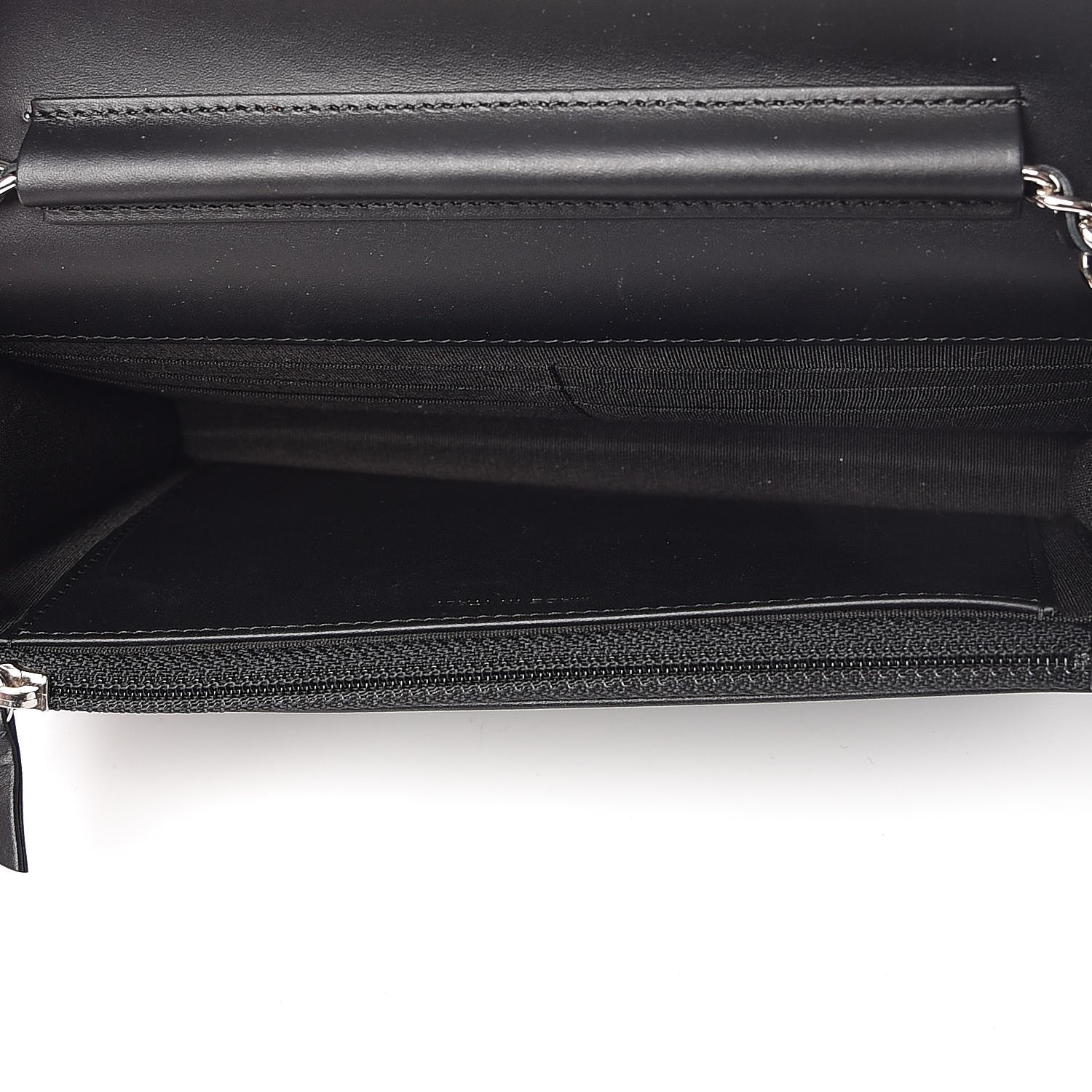 Chanel Patent Calfskin Quilted Boy Wallet On Chain WOC Black 5 of 8