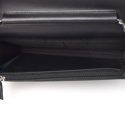 Chanel Patent Calfskin Quilted Boy Wallet On Chain WOC Black 5 of 8